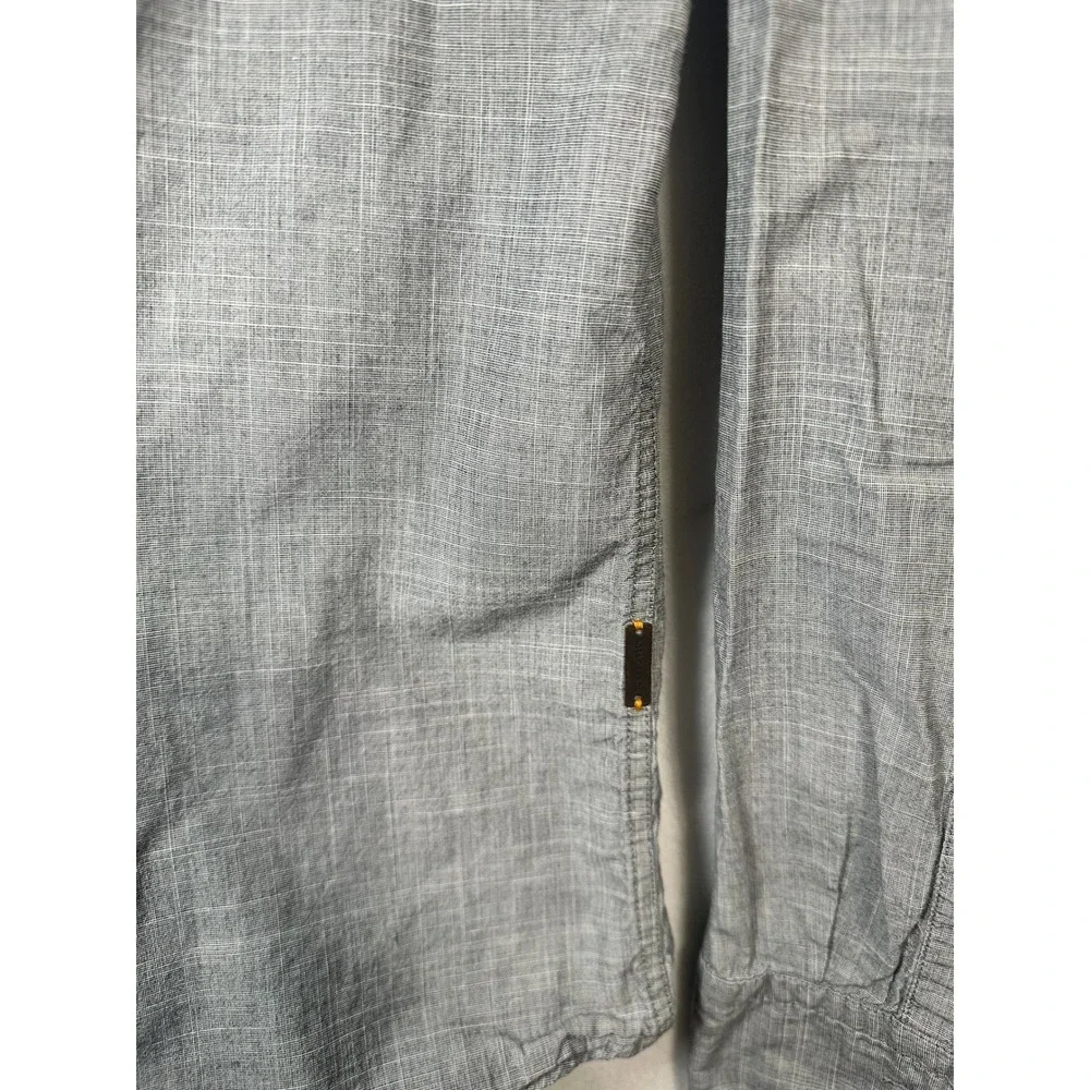 Hugo Boss Orange Mens Grey Crosshatch Button Down Long Sleeve‎ Shirt Large